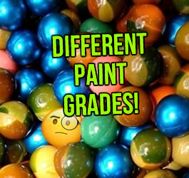 Different Grades of Paint Explained - Blog by BZ Paintball - Blog
